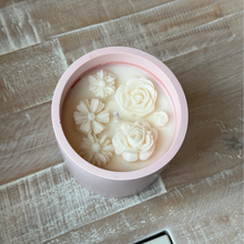 Load image into Gallery viewer, Pink Floral Candle
