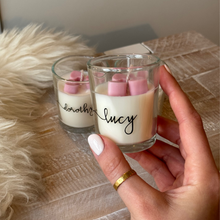 Load image into Gallery viewer, Personalised Love Hearts Mini Candle
