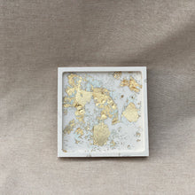 Load image into Gallery viewer, Coaster-Beige, Square with Gold, Rose Gold or Silver Foil
