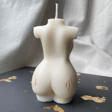 Load image into Gallery viewer, Freya Candle with Stretch Marks on Hips/Bum
