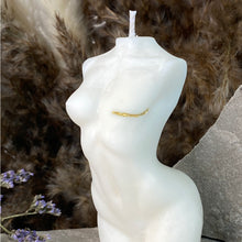 Load image into Gallery viewer, Hera Candle with Gold or Silver Mastectomy Scar
