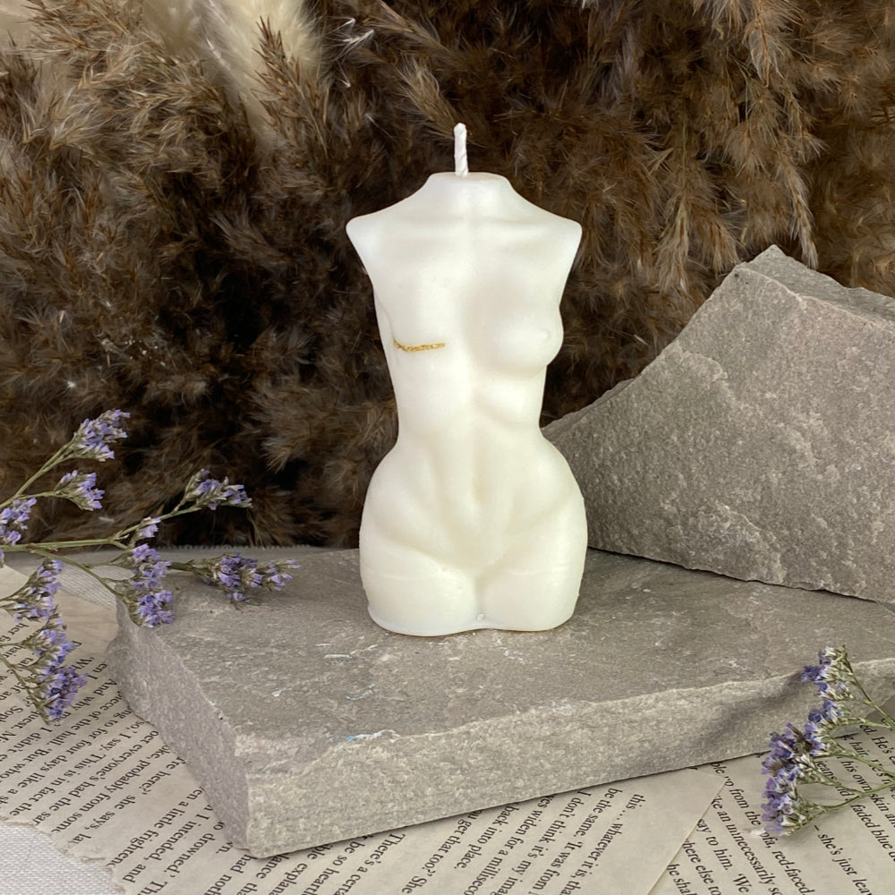 Hera Candle with Gold or Silver Mastectomy Scar