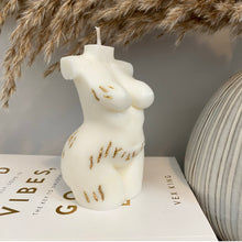 Load image into Gallery viewer, Freya Candle with Stretch Marks Full Body
