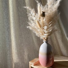 Load image into Gallery viewer, Bud Vase, Pink Ombre with Dried Flower Arrangement
