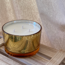 Load image into Gallery viewer, Gold Sparkle Christmas Candle Jar - options available
