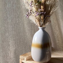 Load image into Gallery viewer, Bud Vase, Grey Ombre with Dried Flower Arrangement
