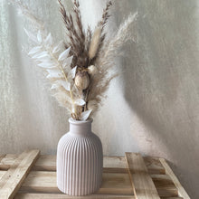 Load image into Gallery viewer, Ribbed Vase with Dried Flower Arrangement
