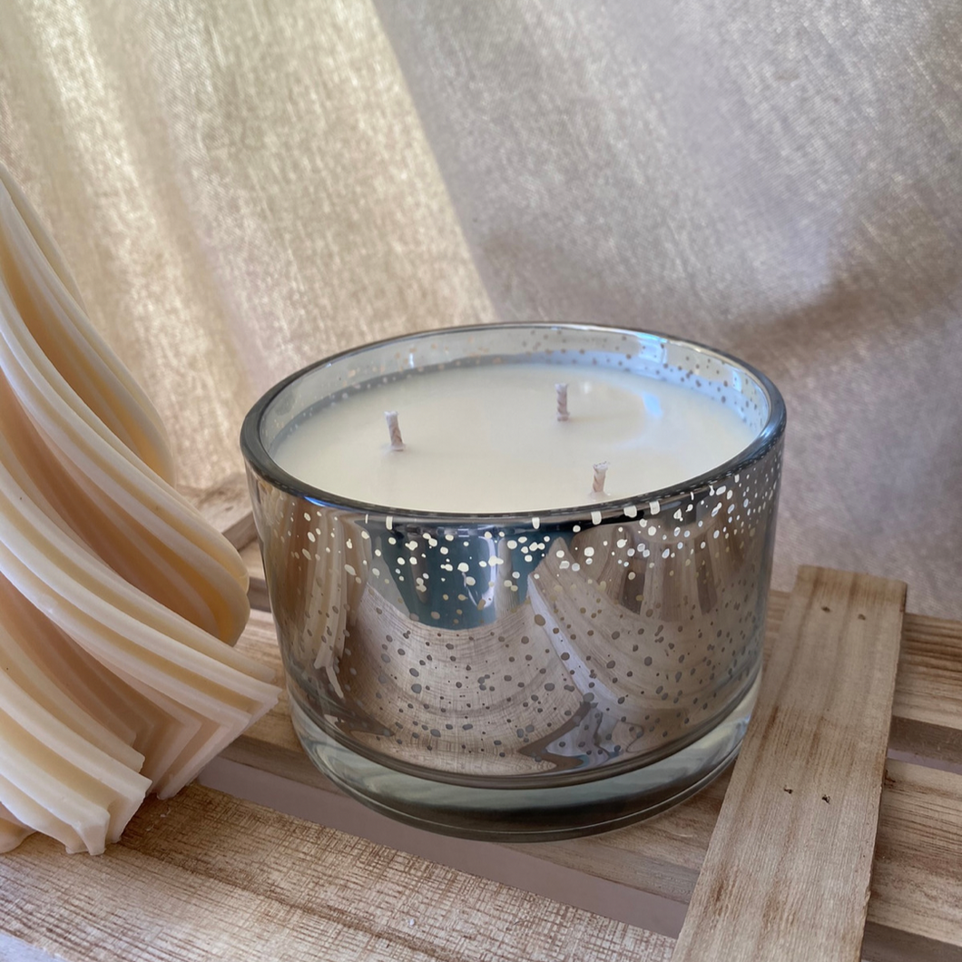 Silver Sparkle Christmas Candle Jar - options available