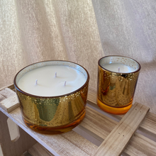 Load image into Gallery viewer, Gold Sparkle Christmas Candle Jar - options available
