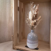Load image into Gallery viewer, Bud Vase, Grey with Dried Flower Arrangement
